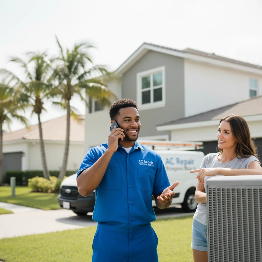 AC Repair Pompano Beach customer support in West Palm Beach